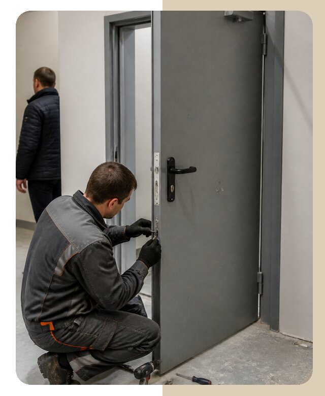 Ремонт противопожарной двери в Елизове по цене 6583 р. | ДвериЛегко-Лзв