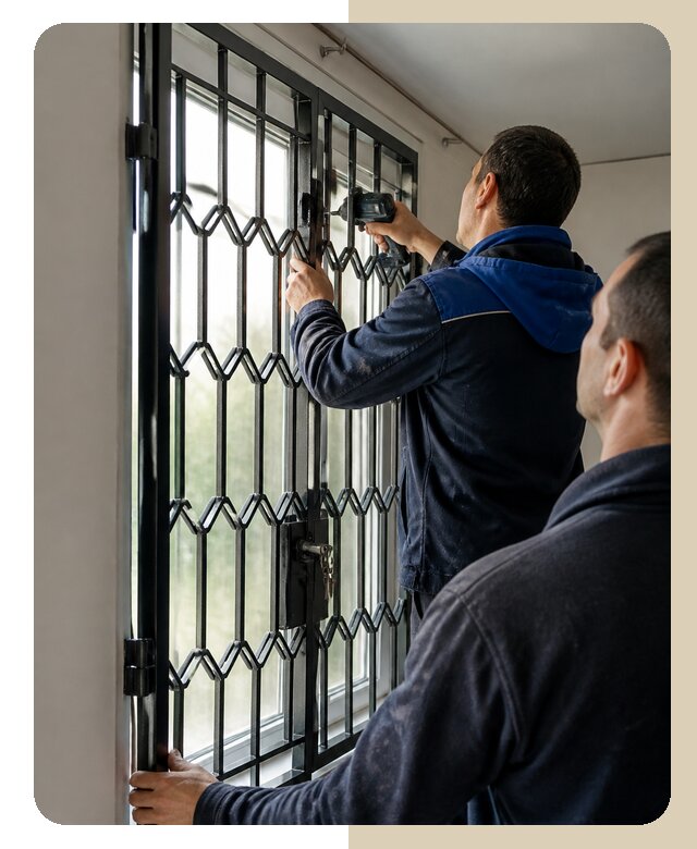 Установка распашных решеток в Елизове цена от 6583 р. | ДвериЛегко-Лзв
